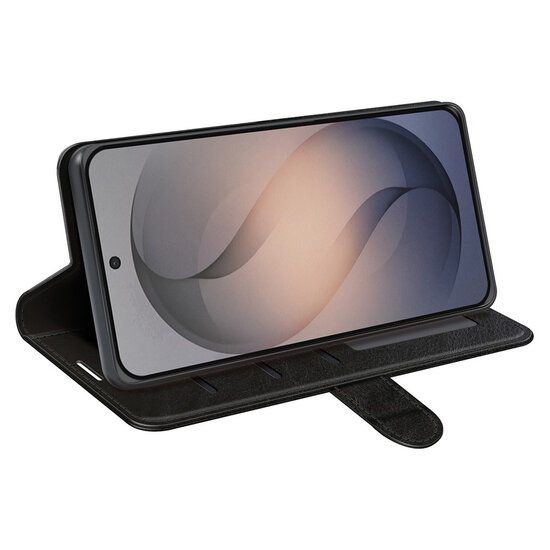 Samsung Galaxy S26 FE Hoesje - MobyDefend Wallet Book Case (Sluiting Achterkant) - Zwart
