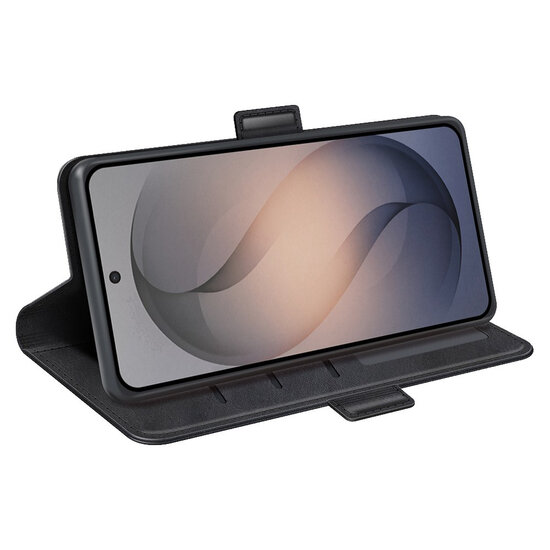 Samsung Galaxy S26 FE Hoesje - MobyDefend Luxe Wallet Book Case (Sluiting Zijkant) - Zwart