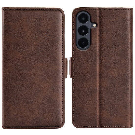 Samsung Galaxy S26 FE Hoesje - MobyDefend Luxe Wallet Book Case (Sluiting Zijkant) - Bruin