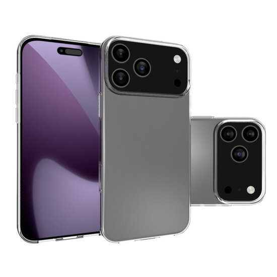 iPhone 18 Pro Hoesje - MobyDefend Transparante TPU Backcover - Volledig Doorzichtig