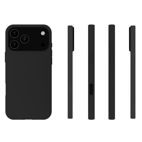 iPhone 18 Pro Hoesje - MobyDefend TPU Backcover - Mat Zwart