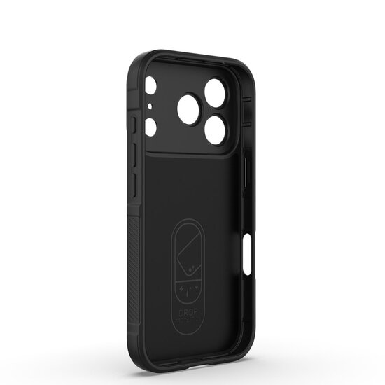 iPhone 18 Pro Hoesje - MobyDefend TPU Gripcase - Zwart