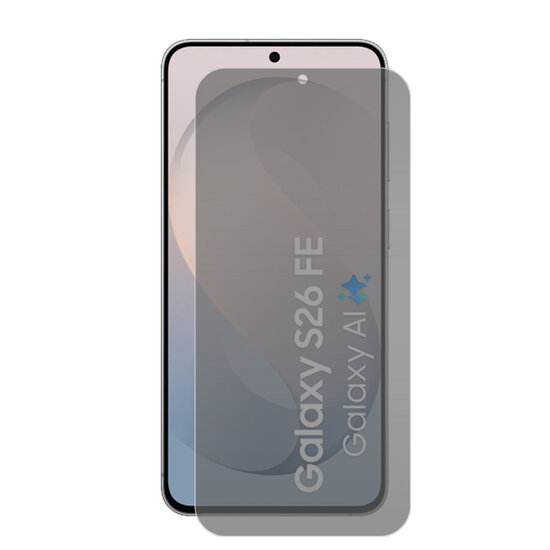 MobyDefend Samsung Galaxy S26 FE Screenprotector - Matte Privacy Glass Screensaver