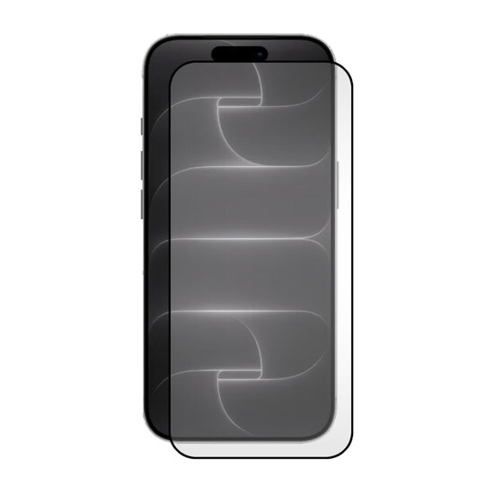 3-Pack iPhone 18 Pro Screenprotectors - MobyDefend Screensavers Met Zwarte Randen - Gehard Glas 