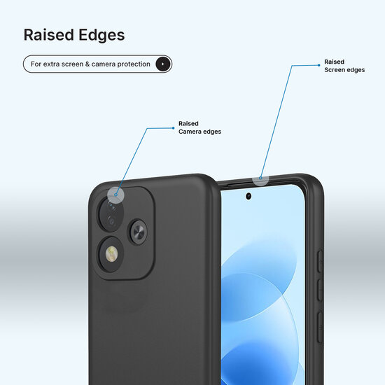 Xiaomi Redmi Note 17 Pro 5G Hoesje - MobyDefend Matte Siliconen Backcover - Zwart