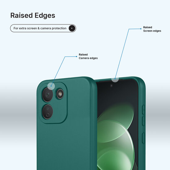 Xiaomi Redmi Note 17 Pro Max 5G Hoesje - MobyDefend Matte Siliconen Backcover - Groen