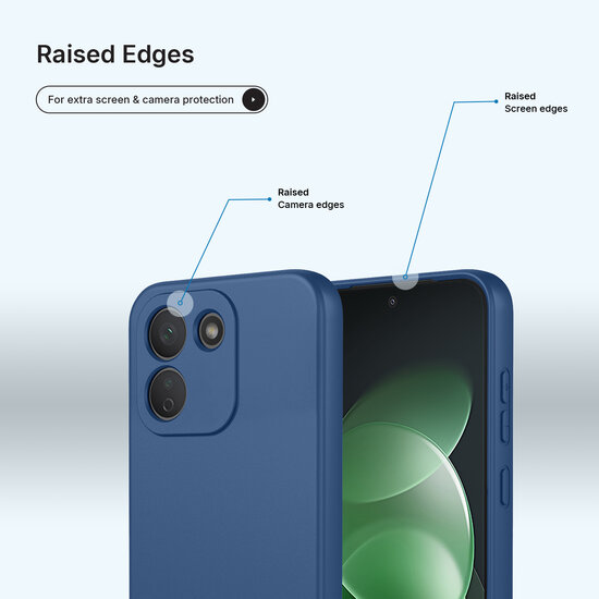 Xiaomi Redmi Note 17 Pro Max 5G Hoesje - MobyDefend Matte Siliconen Backcover - Blauw