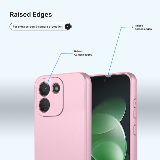 Xiaomi Redmi Note 17 Pro Max 5G Hoesje - MobyDefend Matte Siliconen Backcover - Licht Roze