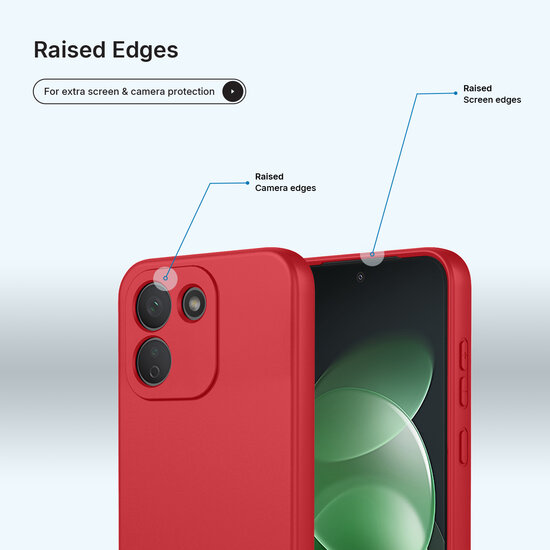 Xiaomi Redmi Note 17 Pro Max 5G Hoesje - MobyDefend Matte Siliconen Backcover - Framboosrood