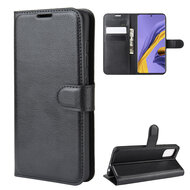 Samsung Galaxy A51 Hoesje - MobyDefend Kunstleren Wallet Book Case (Sluiting Voorkant) - Zwart