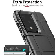 Samsung Galaxy S20 Ultra hoesje, Rugged shield TPU case, Blauw