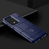 Samsung Galaxy S20 Ultra hoesje, Rugged shield TPU case, Blauw