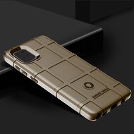 Samsung Galaxy Note 10 Lite hoesje, Rugged shield TPU case, Bruin