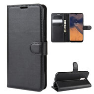 Nokia 2.3 hoesje, Wallet bookcase, Zwart