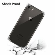 Apple iPhone SE (2020/2022) / iPhone 7 / iPhone 8 hoesje, Transparante Shock proof gel case met verstevigde hoeken, Volledig doorzichtig