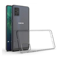 Samsung Galaxy A31 hoesje, Transparante gel case, Volledig doorzichtig