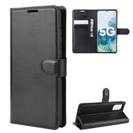 Samsung Galaxy S20 FE Hoesje - MobyDefend Kunstleren Wallet Book Case (Sluiting Voorkant) - Zwart