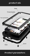 Apple iPhone 12 Hoes - Love Mei Metalen Case - Extreme Protection - Groen
