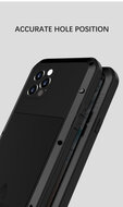 Apple iPhone 12 Pro Hoes - Love Mei Metalen Case - Extreme Protection - Geel