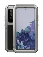 Samsung Galaxy S20 FE Hoes - Love Mei Metalen Case - Extreme Protection - Grijs