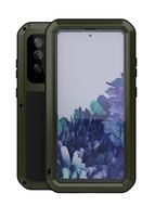 Samsung Galaxy S20 FE Hoes - Love Mei Metalen Case - Extreme Protection - Groen