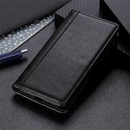 Nokia 2.4 hoesje, Luxe wallet bookcase, Zwart