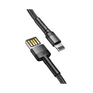 Baseus USB-A naar Lightning kabel, 2 Meter, Zwart-Grijs