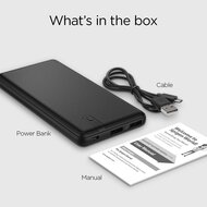 Spigen F711D powerbank - 10000 mAh - Zwart