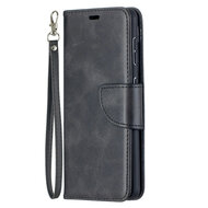 Samsung Galaxy S21 Hoesje - MobyDefend Wallet Book Case Met Koord - Zwart