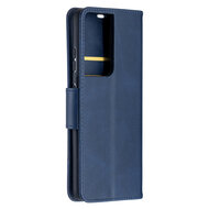 Samsung Galaxy S21 Ultra hoesje, Wallet bookcase, Blauw