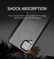Samsung Galaxy A12 / M12 Hoesje - Mobydefend Rugged Shield TPU Backcover - Zwart