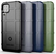 Samsung Galaxy A12 / M12 Hoesje - Mobydefend Rugged Shield TPU Backcover - Zwart