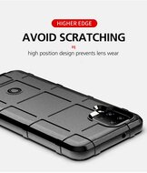 Samsung Galaxy A12 / M12 Hoesje - Mobydefend Rugged Shield TPU Backcover - Blauw