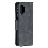 Samsung Galaxy A32 (5G) Hoesje - MobyDefend Wallet Book Case Met Koord - Zwart