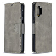 Samsung Galaxy A32 (5G) Hoesje - MobyDefend Wallet Book Case Met Koord - Grijs