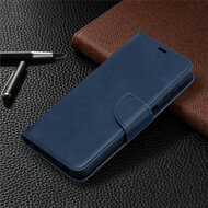 Samsung Galaxy A32 (5G) Hoesje - MobyDefend Wallet Book Case Met Koord - Blauw