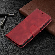 Samsung Galaxy A32 (5G) Hoesje - MobyDefend Wallet Book Case Met Koord - Rood