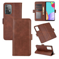 Samsung Galaxy A52 / A52s hoesje, Luxe wallet bookcase, Bruin