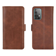 Samsung Galaxy A52 / A52s Hoesje - MobyDefend Luxe Wallet Book Case (Sluiting Zijkant) - Bruin