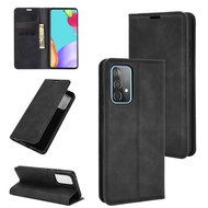 Samsung Galaxy A52 / A52s hoesje - Luxe Wallet Bookcase (Magnetische Sluiting) - Zwart