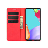 Samsung Galaxy A52 / A52s Hoesje - Luxe Wallet Bookcase (Magnetische Sluiting) - Rood