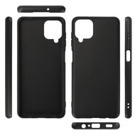 Samsung Galaxy A12 / M12 Hoesje - MobyDefend TPU Backcover - Mat Zwart