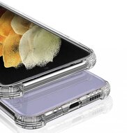 Samsung Galaxy S21 Hoesje - MobyDefend Transparante Shockproof TPU Backcover - Verstevigde Hoeken - Volledig Doorzichtig