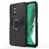 Samsung Galaxy A32 (5G) Hoesje - MobyDefend Dubbelgelaagde Pantsercase Met Standaard - Zwart