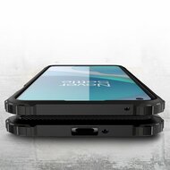 OnePlus 9 hoesje, MobyDefend Dubbelgelaagde Shockproof Pantsercase, Zilvergrijs