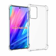 Samsung Galaxy A52 / A52s hoesje, MobyDefend Transparante Shockproof TPU Gelcase, Verstevigde Hoeken, Volledig Doorzichtig