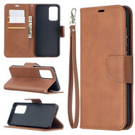Samsung Galaxy A52 / A52s Hoesje - MobyDefend Wallet Book Case Met Koord - Bruin