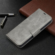Samsung Galaxy A52 / A52s Hoesje - MobyDefend Wallet Book Case Met Koord - Grijs
