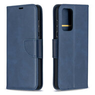 Samsung Galaxy A52 / A52s Hoesje - MobyDefend Wallet Book Case Met Koord - Blauw