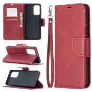 Samsung Galaxy A52 / A52s Hoesje - MobyDefend Wallet Book Case Met Koord - Rood